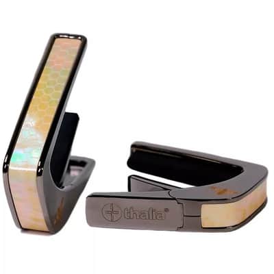 Thalia Premium Series Guitar Capo - Save The Bees Vintage Pearl, Black Chrome image 2