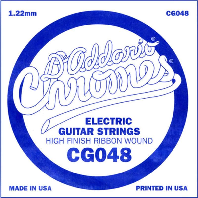 D'Addario CG048 Flat Wound Electric Guitar Single String .048 image 1