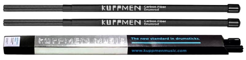 Kuppmen CFDR7A 7A Carbon Fiber Pair of Drumrod Drumsticks Made in Germany image 1