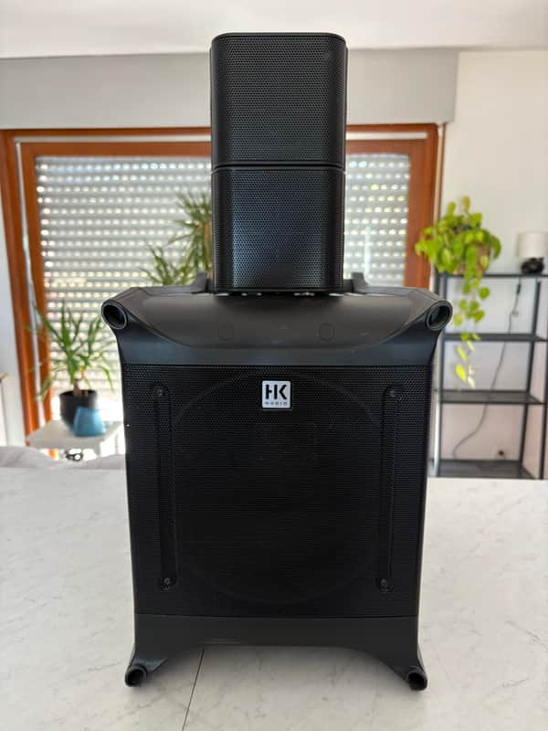 HK Audio Lucas Nano 300 Compact Stereo PA System with 3-Channel Mixer 2010s - Black image 1