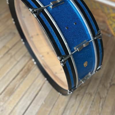 Ludwig 26" x 8" Bass Drum 1969 - Blue Sparkle image 3