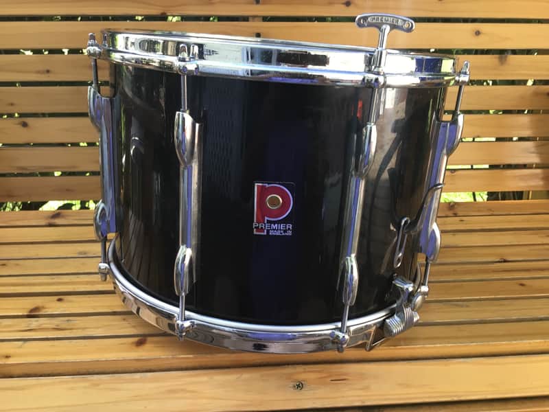 Premier 14x12 marching drum 70s - Black duco Bild 1