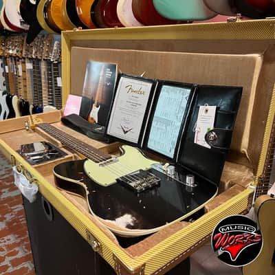 FENDER - CUSTOM SHOP 1960 Telecaster Custom Heavy Relic RW Aged Black 9236091079 image 12
