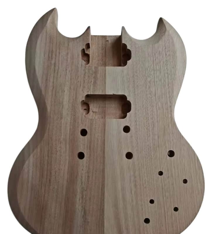 Unfinished Mahogany Wood Guitar Body image 1