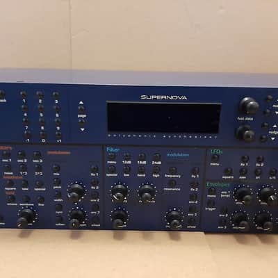 Novation Supernova Polyhpnic Rackmount Synthesizer 1998 - Blue