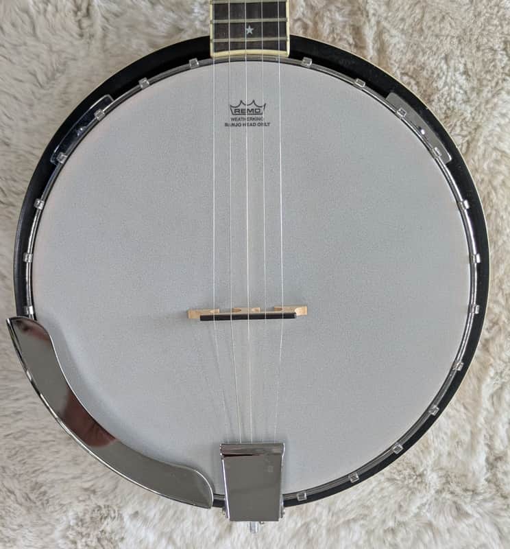 SX BJ405 5-String Banjo – Natural Satin, Matte Finish, Includes Gig Bag image 1