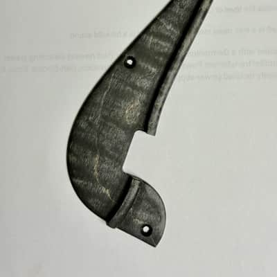 Woodcraft electric guitars Thumb rest Jazz Bass - Flame Black wood image 5