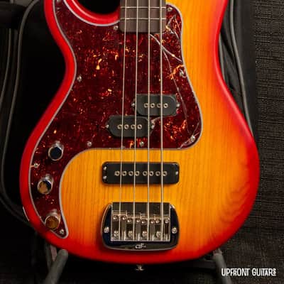 G&L SB-2 Left-Handed Cherry Burst Frost 2024 Electric Bass w/Gig Bag image 2
