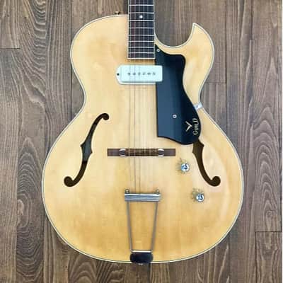 Guild T-100 Slim Jim with P90 Blonde 1960 (Serial 12433) image 1