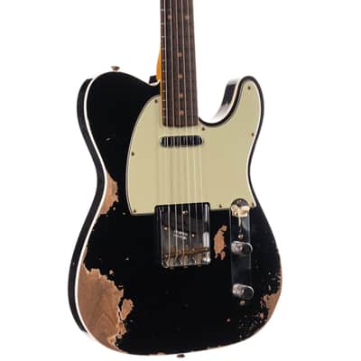Fender Custom Shop 1960 Telecaster Custom Heavy Relic Aged Black (989) image 1
