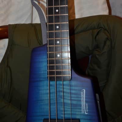 Steinberger synapse 4 string bass guitar blue image 5