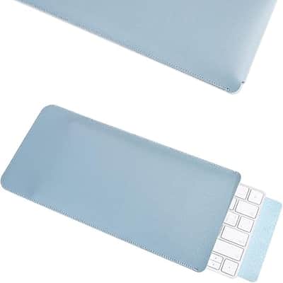 Keyboard Case, Ultra Slim PU Leather Keyboard Sleeve Bag Case Suitable for Magic Keyboard 2, Not Included Keyboard, 30x14x1cm (Light Blue) image 1