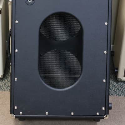 VBoutique Vumble 2x12 Cab Black BroncoTolex / Silver Grill unloaded image 3