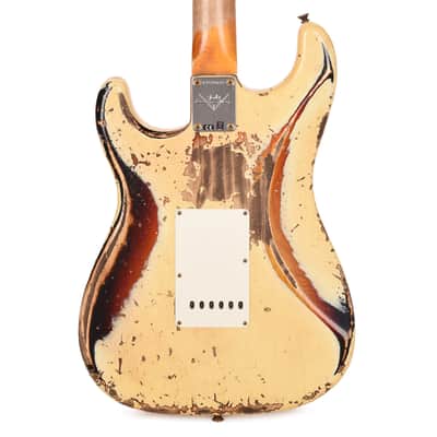 Fender Custom Shop Special Edition 1961 Stratocaster Super Heavy Relic Aged Vintage White over 3-Tone Sunburst (Serial #CZ591622) image 3
