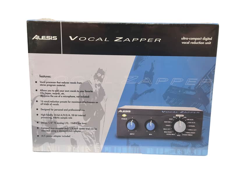 Alesis Vocal Zapper Ultra-Compact Digital Vocal Reduction Unit - Brand New Sealed image 1