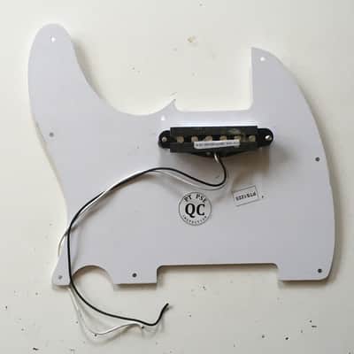 Fender Squier Pickguard White Fender Loaded Telecaster Tele Guitar 1 Ply Bevel image 2