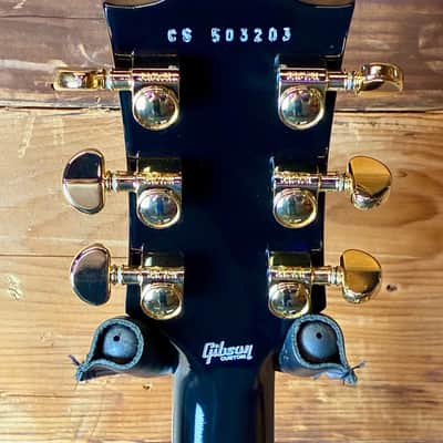 2025 USA Gibson Custom Shop Les Paul Custom in black finish with case image 9