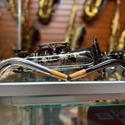 Cannonball Raven A5 Black Big Bell Stone Series Alto Saxophone CUSTOM ENGRAVED! image 5