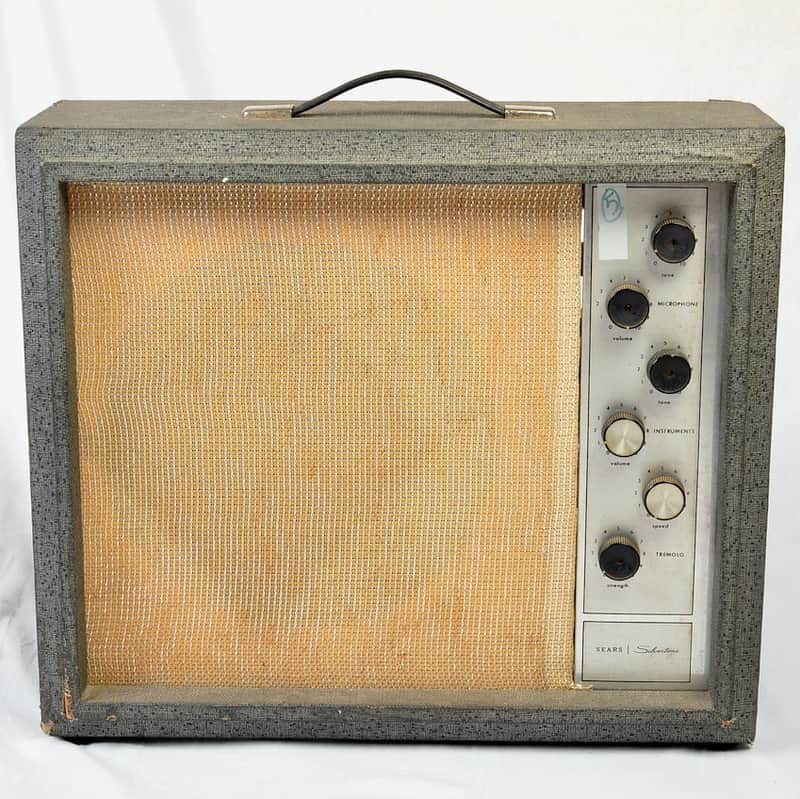 Silvertone Model 1482 5-Watt 1x12 Guitar Combo 1960s - Black image 1