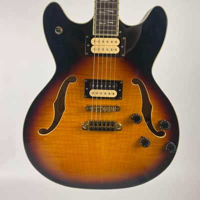 Washburn HB-35 TS 2012 - Sunburst ES style with serious upgrades, and Original Washburn Hardshell case. image 1