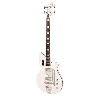 Airline Guitars MAP Bass Short Scale White image 5