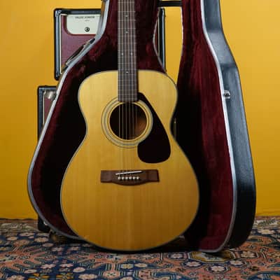 1970-75 Yamaha Orange Label FG-152 Natural Made in Japan Acoustic + Hard Case image 1