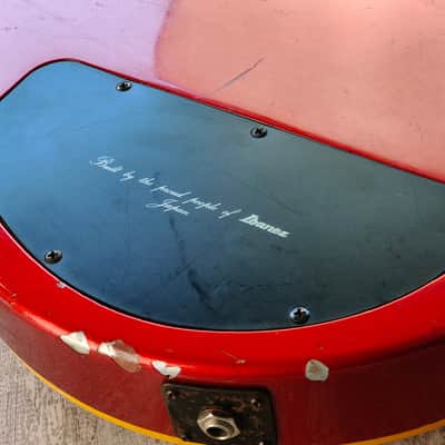 1982 Ibanez Japan AR100 Artist Double Cutaway (Fire Red) image 14