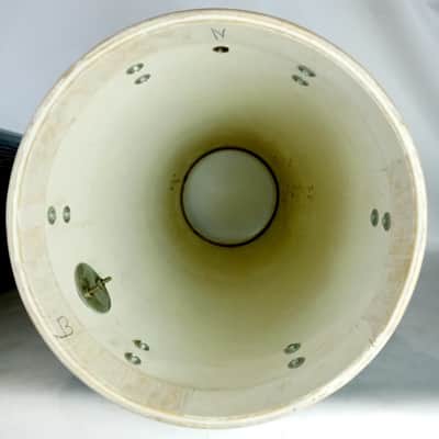 Ludwig Blue Oyster Bowling Ball Conga Drums 12x27" x2 +Hercules Stand Vintage70s image 17
