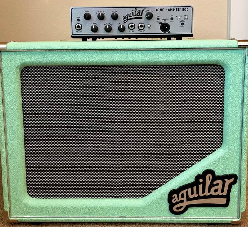Aguilar SL 112 Super Lightweight 250-Watt 1x12" Bass Speaker Cabinet 2012 - Present - Poseidon Green image 1