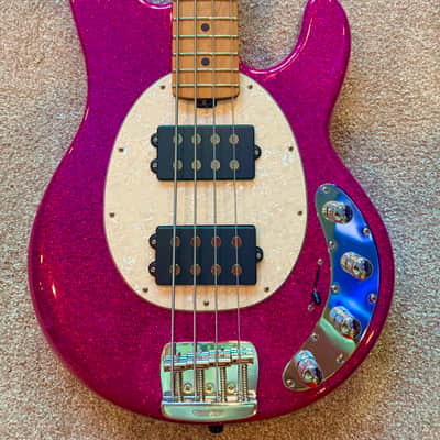 Ernie Ball Music Man StingRay Special 4 HH with Roasted Maple Fretboard - Soda Pink Sparkle image 1
