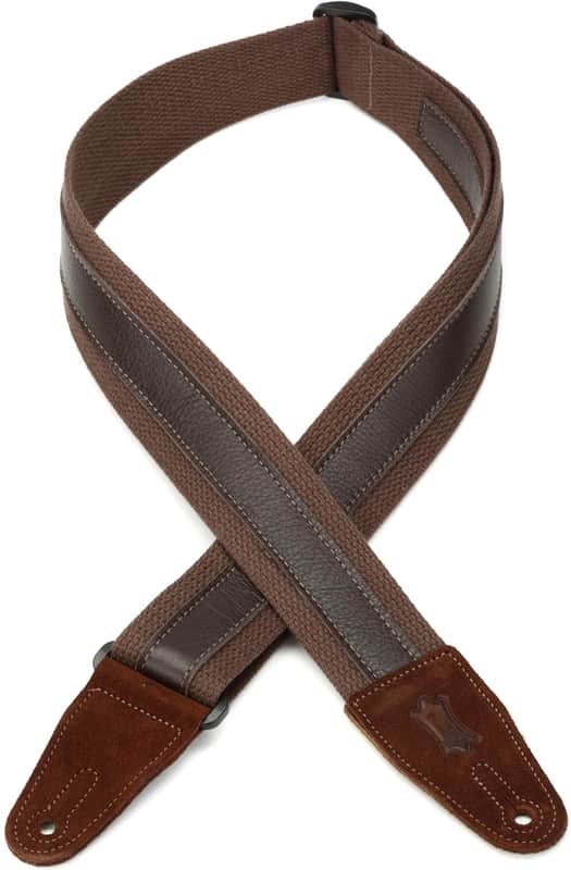 Levy's MC2CG 2-inch Cotton Combo Guitar Strap - Brown image 1