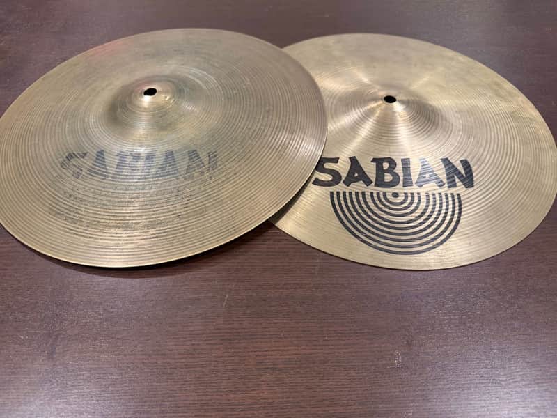đ„Sabian 14" AA Regular Hi-Hat Cymbals (Pair) 1985 - 2001 - Natural. *video demo* image 1