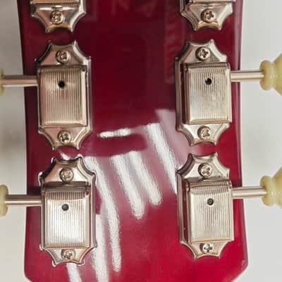 Burny RSA-100 CR Cherry Red Made in Japan 2002 Semi Hollow Body Electric Guitar, o5295 image 15
