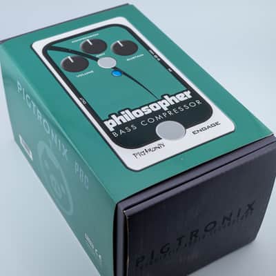 Pigtronix Philosopher Bass Compressor 2010s - Teal image 5
