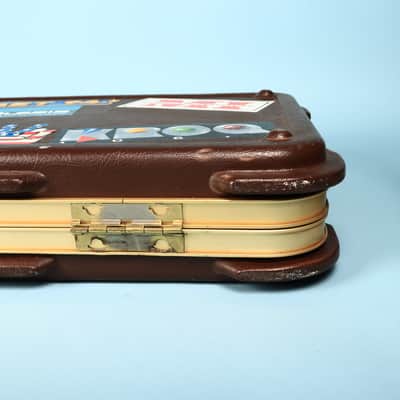 Original Vintage Hardshell Guitar Case Fender 1980s Walnut Elite Stratocaster image 16