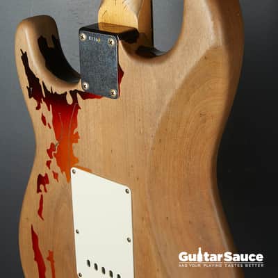 Fender Custom Shop Rory Gallagher Heavy Relic 3 Tone Sunburst 2021 Used (Cod. 1643UG) image 17
