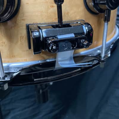 Tris Imboden's, Chicago, "T.I. Monogram" DW - 6.5x14" Custom, Exotic Bubinga-Maple, 10-Lug Snare Drum, w/Case. Signed. 1 of 1! image 16