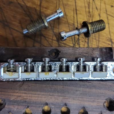 Ibanez Vintage RARE 1970's Ibanez Ventura J200 Style Jumbo Guitar Adjustable Bridge Tailpiece with studs Luthier Parts image 3