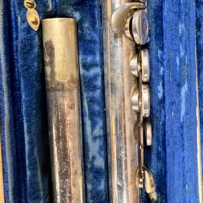 Vintage W.T. Armstrong Concert Flute Orchestral C Open Hole 25 1962 - Silver image 3