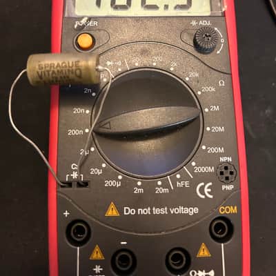 2 x Vitamin Q Sprague 0.1uF / 200V DC NOS (new, old stock), military grade. Perfectly matched. "Organic sound" for crossovers, mix buses, preamps, EQs, VCOs image 3
