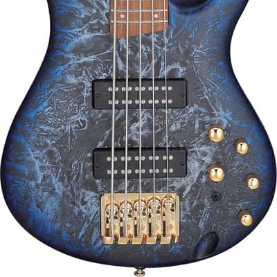 Ibanez SR305EDX 5-String Bass Guitar, Jatoba Fingerboard, Cosmic Blue Frozen Matte image 1