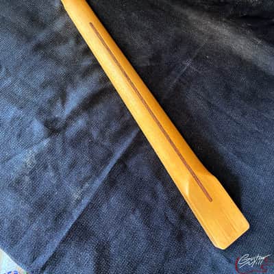 Guitar Mill T-Style Replacement Neck / 1 pc. Maple / Abalone Top Dots / Classic C / V.T. Satin / Closet Clean (#GIN-3896) image 6