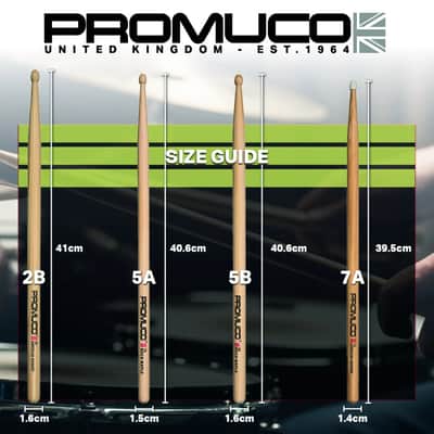 Promuco 5B Oak Wood Tip Drumsticks image 4