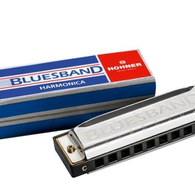 Hohner Blues Band 10 Hole Diatonic Harmonica, C Major, Beginners Harp - M55901X image 2