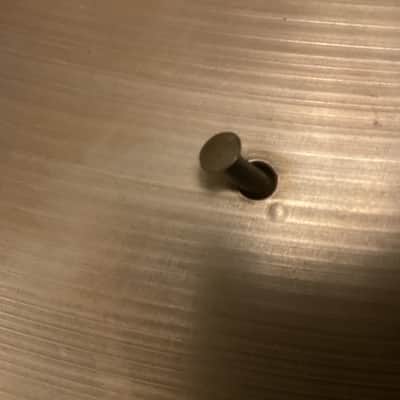 24” Avedis Zildjian Sizzle Ride Cymbal - late 50s / 1950s small stamp - medium 3424 grams image 5