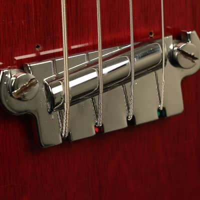 1965 Gibson EB-0 Bass Cherry wide nut width image 5