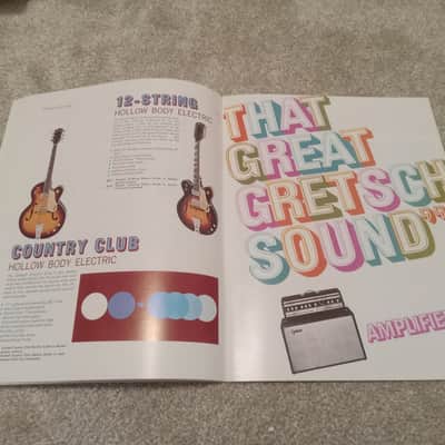 Vintage 1968 Gretsch Guitar, Bass, Amplifier Catalog! Rare, Original Case Candy, Paperwork! image 6