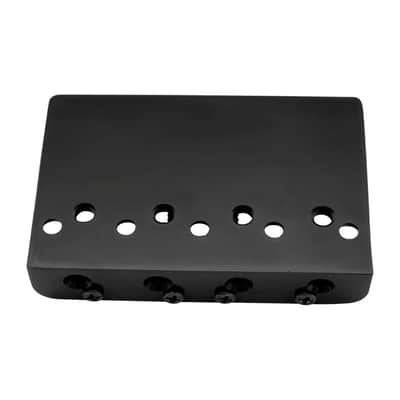 4-String Bass Bridge - Hardtail Brass Saddles Zinc Alloy Plated image 5