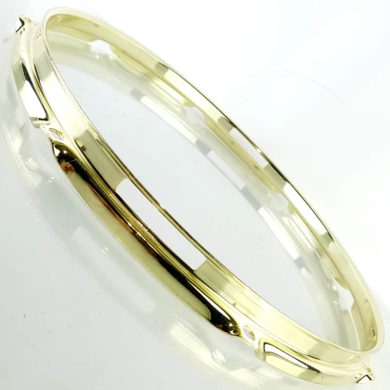 Ludwig 14" 2.3mm Gold-Plated Snare Drum 8-Lug Resonant Rim/Hoop Triple Flange image 1