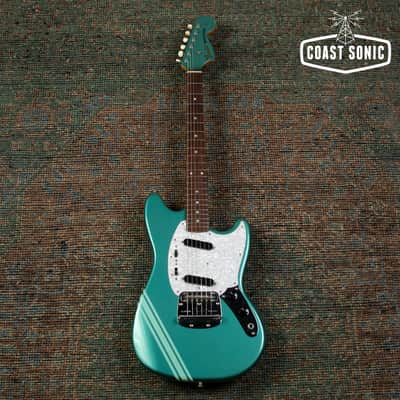 2006 Fender '69 Competition Mustang MG69-85CO Ocean Turquoise Metallic Matching Headstock CIJ Japan image 2